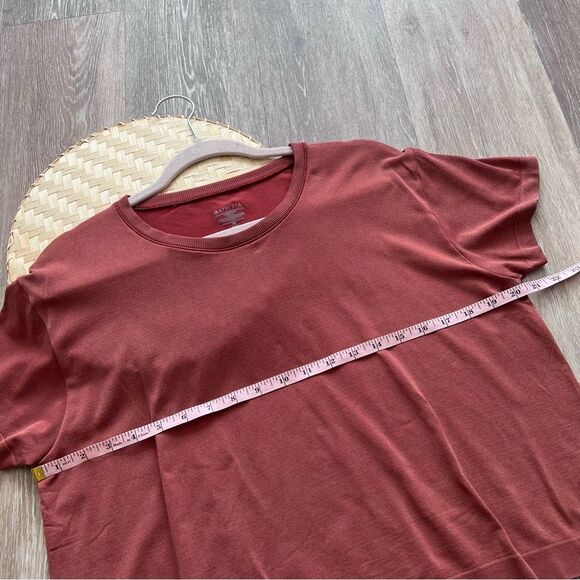 Athleta in motion relaxed tee boxy fit rust women’s size M - Picture 5 of 6